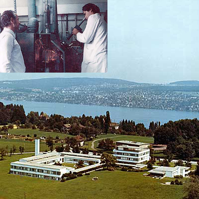 HJS and Widmer at CZ machine, IBM Research Lab Zurich